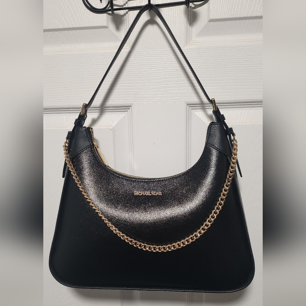 Michael Kors Wilma Large Leather Shoulder Bag WITH Matching Wallet